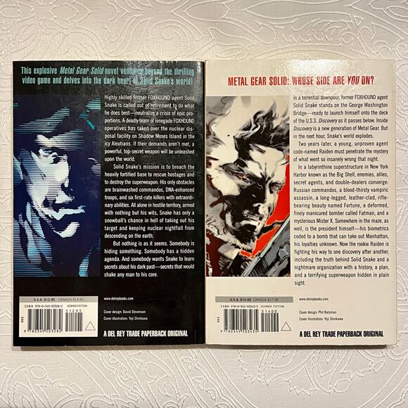 Metal Gear Solid 1 and 2 Book Set by Raymond Benson - Picture 2 of 4